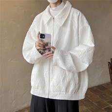 1秋季潮复古褶皱高级感哈灵顿休闲大码M-5XL夹克男JK8742P75，男装夹克，星座226-2