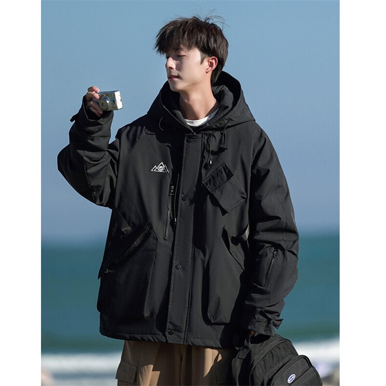 24冬潮户外运动防水双板滑雪服男休闲加棉加厚保暖外套M78-P155,男装棉衣,电商A001-1
