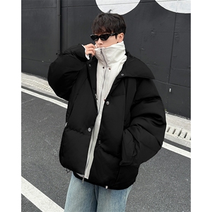 加绒加厚冬款男假两件皮棉衣面包服保暖棉袄休闲外套MA9094 P152图片