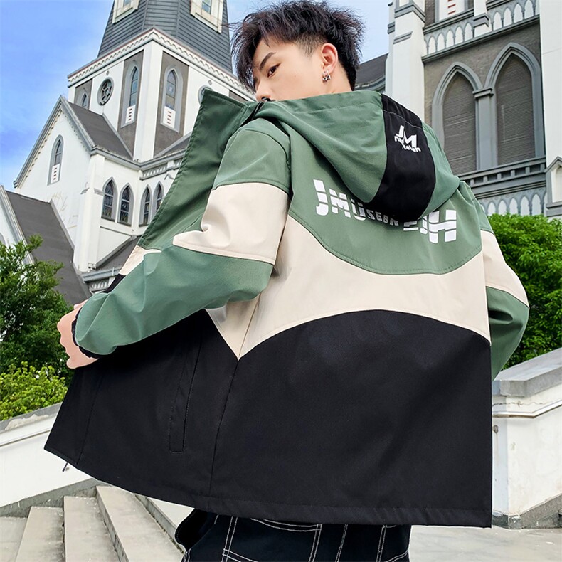 2023新款秋冬季夹克男士韩版工装外套男潮流秋装衣服JK184-P60,男装夹克,星座1206（原A206）