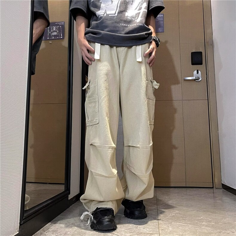 美式机能复古拖地工装裤P58,男装牛仔裤,星座1116-2
