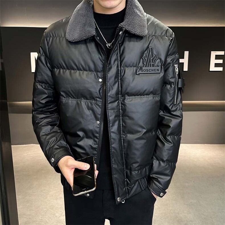 高品质皮欧防水毛领白鸭绒羽绒服外套XZ402-2P208控258Y1811货足，男装羽绒服，星座402-2