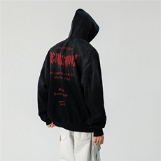 25新春字母扎染宽松潮牌韩版连帽卫衣W5020/P89128，男装卫衣，星座202