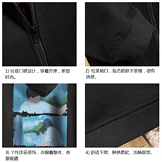 KS21210-P38加绒款-P43连帽开衫卫衣男运动外套大码班服砖墙，男装卫衣，电商A040A