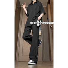 满天星裤子防水垂感冰丝西裤微喇长裤XK178-特P35衬衫C2318-P35，男装衬衫，星座1213