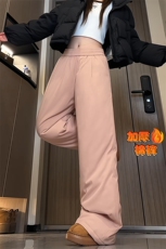 2025新款直筒防寒外穿棉裤加厚大码休闲裤男K24156J加棉特P40控78，男装棉裤，电商A001-1