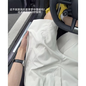 美式速干运动短裤男款夏季青少年冰丝裤子跑步健身宽松休闲五分裤图片