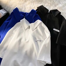 男春季polo潮流时尚休闲克莱因蓝短袖R257P32图片