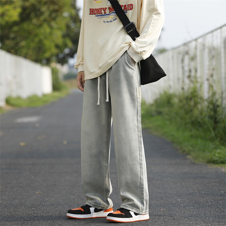 2023港风户外男士水洗牛仔裤男XZ914-6-G63-P35，男装牛仔裤，星座914-6