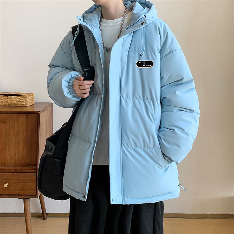 棉衣男冬季新款港风宽松连帽加厚羽绒棉服学生棉服MF500-P69图片