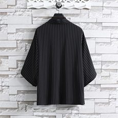 风夏季披风男女情侣宽松日系冰丝防晒服条纹风衣xz815-808p35，男装防晒衣，星座815（原A203）