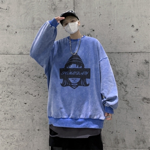 22新款秋复古美式水洗做旧宽松连帽男女中性卫衣301B-JB7900-P58图片