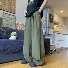 抖音品质夏季新款简约字母刺绣宽松休闲裤B315-K24162-特p35，男装休闲裤，电商B315