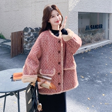 【新款】大货已出加厚小香风毛呢外套2C131-706-P225K328，女装短外套，2C131