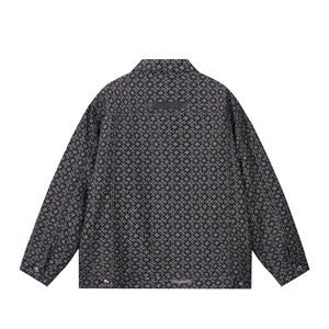 水洗牛仔外套男款春美式痞帅上衣服宽松休闲工装夹克JK1322-P75图片