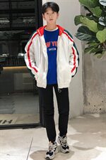 709-JK01-P6520年秋款港风薄款夹克衫情侣外套休闲连帽，男装夹克，星座709