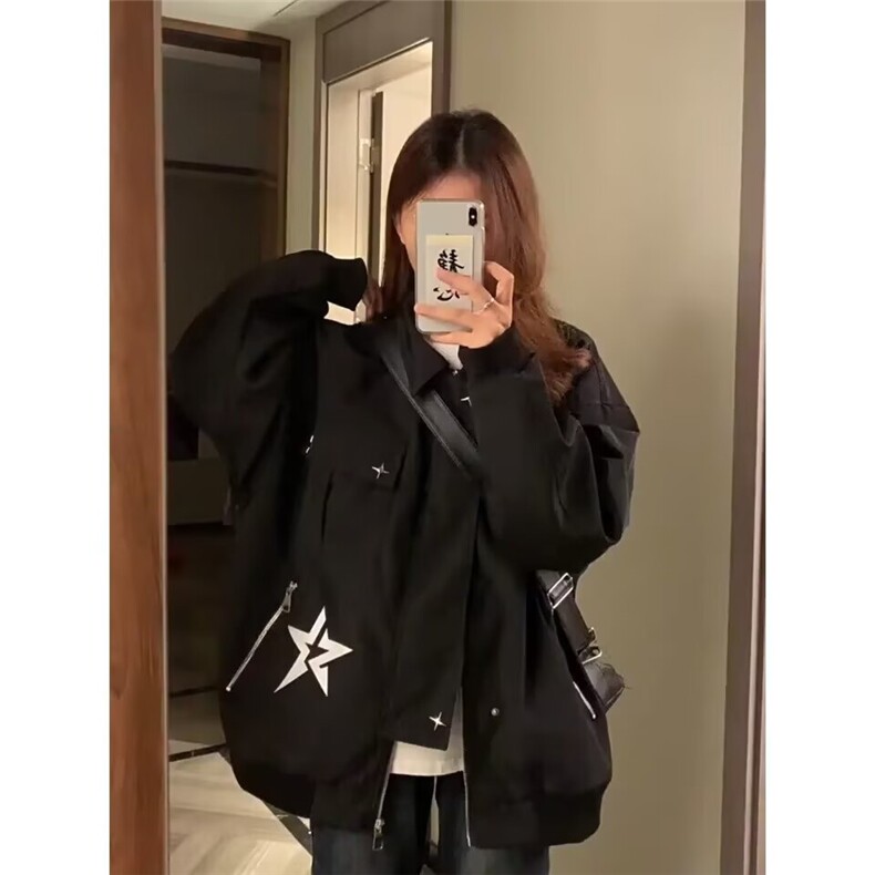 1506-1/JJ1241/P58美式高街小众外套春秋情侣夹克上衣刺绣棒球服图片