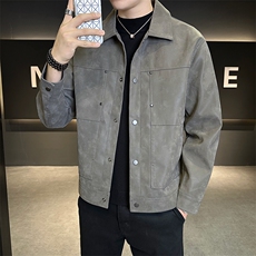 美式复古皮衣男设计感潮牌夹克轻奢外套皮夹克516-p160，男装皮衣，星座310A-4