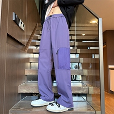 春款港风休闲裤宽松运动裤拖地裤束脚裤男KP862P45，男装休闲裤，星座1204-3