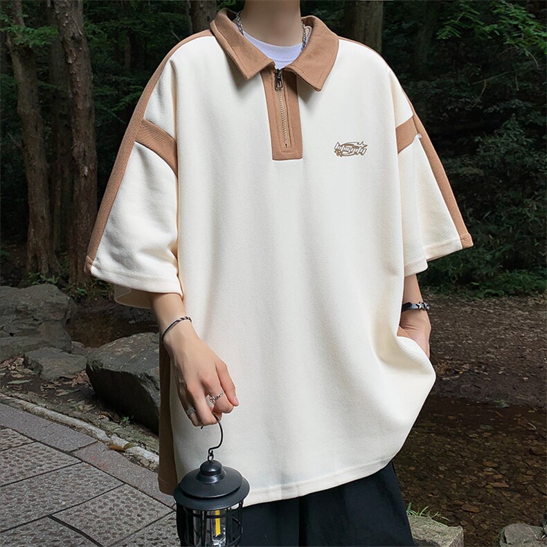 夏季百搭休闲宽松POLO衫短袖T恤男PL016-P35,男装Polo衫,星座308B-2