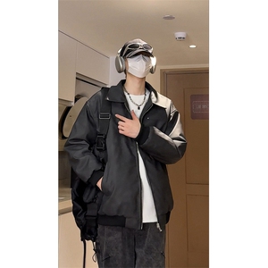 男士皮棉衣冬季加棉加厚皮衣外套棉服棉袄潮A266-MYPY010-P85特批图片