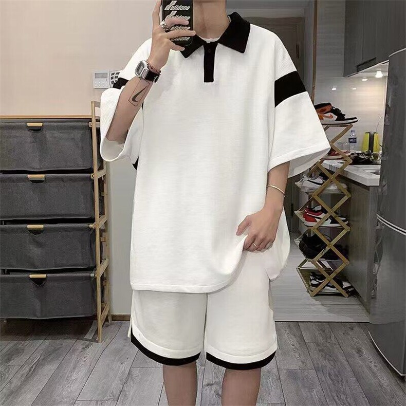 网络图现货男短袖夏季5新款POLO衫i套装港风青少年潮牌RL03-P45,男装Polo衫,星座1005-4