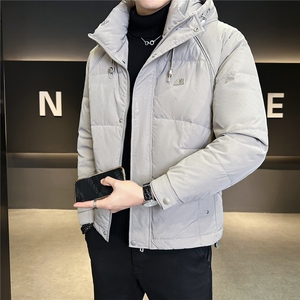 标50绒 连帽羽绒服男冬季2025新款加厚短款外套 A313-2631-P235图片