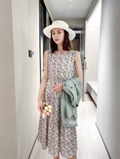 雪纺背心裙，女装背心吊带，雪飞诗