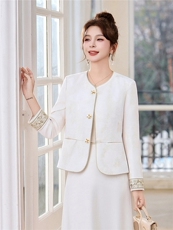 新中式G风外套女2026春季新款复古刺绣提花设计感时尚气质外套，女装西装，时尚俏佳人