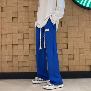 ！华夫格休闲裤子男卫裤男抽绳长裤男 227-2*C549*P50控68图片