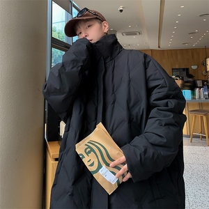 WASSUP HAPPY棉服男款冬季新款美式潮牌情侣加厚棉袄冬装棉衣外套,男装棉衣,电商D202-1