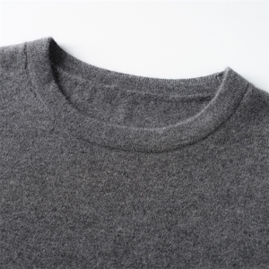 2025舒适百搭秋季新款软糯舒适康塞尼圆领羊绒衫图片