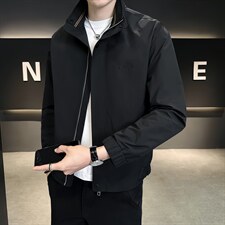 店主风新款夹克外套男春秋休闲百搭时尚立领男士夹克S1857-P90，男装夹克，星座310B-3