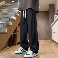 ！2025秋冬新款男士垂感休闲裤情侣百搭直筒裤BK007特P35，男装休闲裤，电商B220