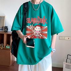 ！定制面料2024夏季新款男士华夫格短袖T恤宽松半袖TXH350P25，男装T恤，电商B220