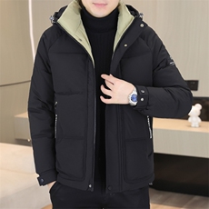 冬季新款加厚棉衣男休闲连帽棉衣潮流棉服外套-X19807-P105，男装棉衣，星座310B-3
