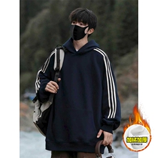 480G重磅加绒硬挺boxy男女秋冬美式高街结构三条杠织带卫衣厚外套，女装短外套，电商A486