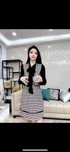 春款真两件套连衣裙，两色、四个尺码图片