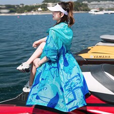 防晒衣女中长款2025夏季新款RF2C290-8102#-P90-148，女装防晒衣，蝶眷