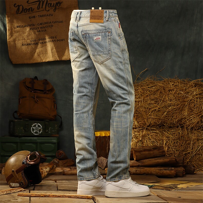1506-1/KFT12611/P49牛仔裤男直筒宽松弹力裤子男士休闲百搭男裤，男装牛仔裤，星座1506-1