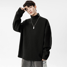 秋冬半高领德绒卫衣男有加绒WY965-P35，男装卫衣，星座210-1
