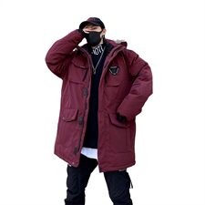 2020冬装新款宽松中长款羽绒服男保暖外套A436-2028-P125，男装羽绒服，电商A436