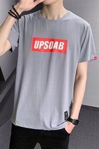 男士短袖t恤新款圆领宽松衣服夏季潮流半袖丅体恤男装DJ751TP15图片
