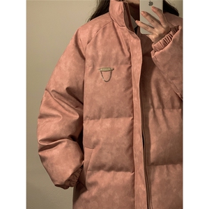 2025中性PU皮复古做旧金属设计棉衣男MY77102P130控198图片