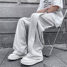 休闲裤男士韩版潮流高街帅气拼接2024夏季新款ins长裤K5168-P43，男装休闲裤，星座412-3