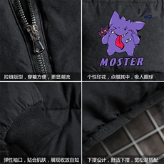 MY16087-P100加厚加绒连帽衣男大码服男面包服男网格挂拍，男装棉衣，电商A040A
