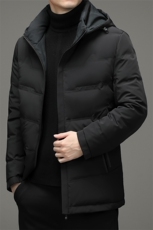 21冬季新款羽绒服男士白鸭绒连帽可脱卸休闲保暖外套HB1802-P300，男装羽绒服，电商B212（原钱塘6029）