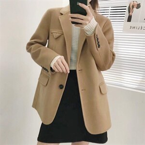 【现货】设计双面羊绒高品质大衣图片
