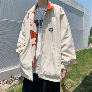 两面穿外套男春秋宽松韩版夹克上衣ins潮休闲百搭棒球服WT0610-65,男装夹克,星座1008-2
