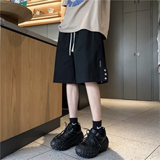 高街短裤男美式vibe风工装五分裤潮牌设计感排扣裤1008-DK216-P35，男装休闲裤，星座1008